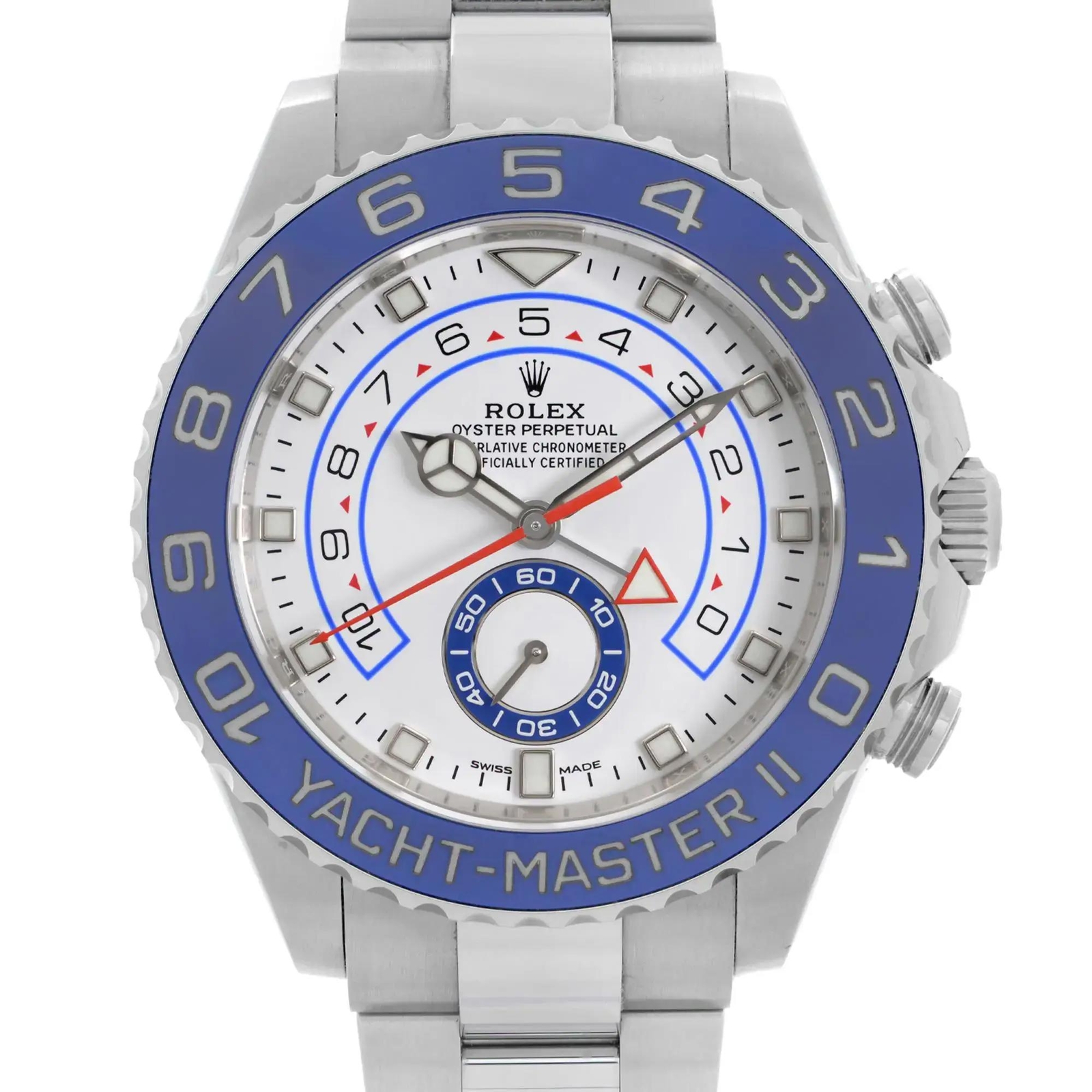 2022 Rolex 116680 Yacht-Master II 44mm Steel Ceramic White Dial