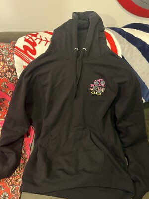 ASSC Anti Social Social Club Hoodie Black Roses Floral XL