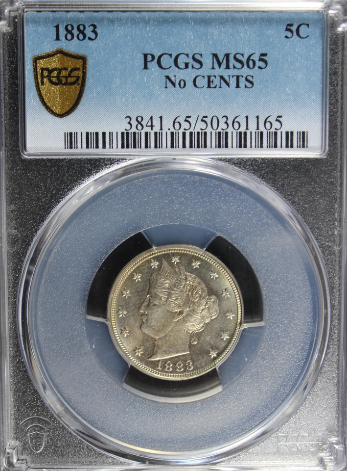 1883 MS65 Liberty Nickle, sin centavos, graduación profesional 50361165 Foto 3 de 4