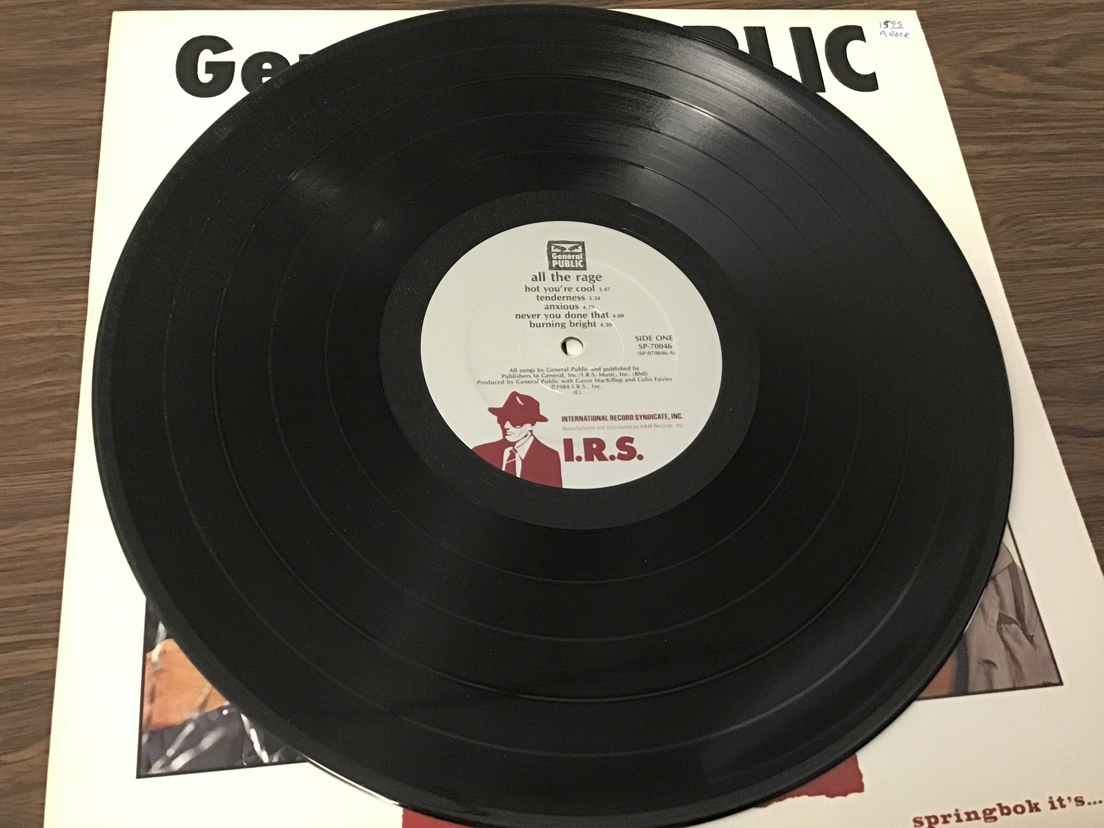 General Public All the Rage LP Vinyl Record New Wave 2 tone ska 80s English Beat