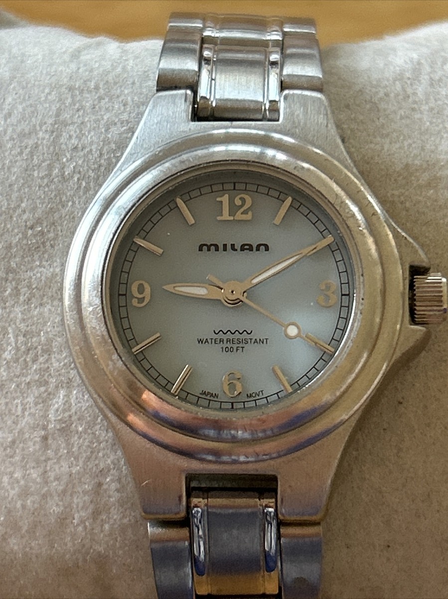 Milan Silver Tone Baby Blue Dial Women display picture 1
