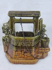 Vintage McCoy USA Pottery Wishing Well Planter with original Chain MCM