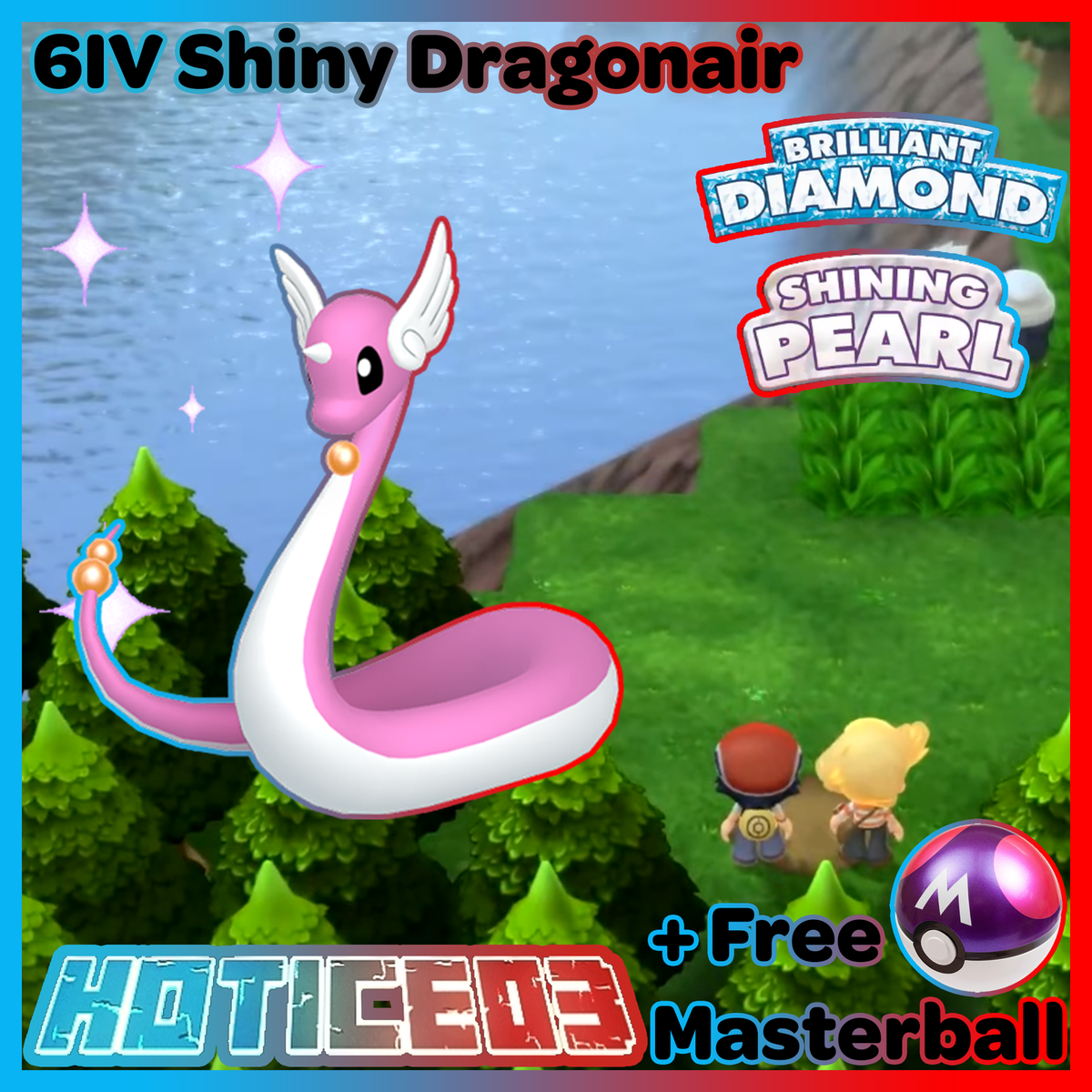 6IV Shiny Dragonair Pokemon Brilliant Diamond Shining Pearl | eBay