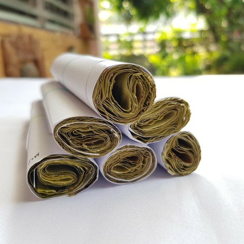 70x Dry Banana Leaves Thai Vintage Natural Roll Cigarette Paper Rolling Tobacco - Picture 8 of 12