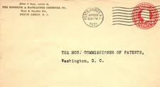 NJ Roessler Hasslacher Chemical Company New Jersey Postal Cover