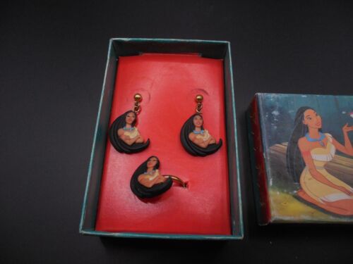 Vintage Disney Pocahontas Necklace & Ring NEW in box - Picture 2 of 4
