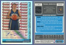 Sarunas Jasikevicius 2005-06 Bowman Chrome RC #157 REFRACTOR AUTO #'d 14/50