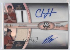 2011 Bowman Platinum Dual Relic 41/89 Chris Johnson Brett Wallace Auto 0a7
