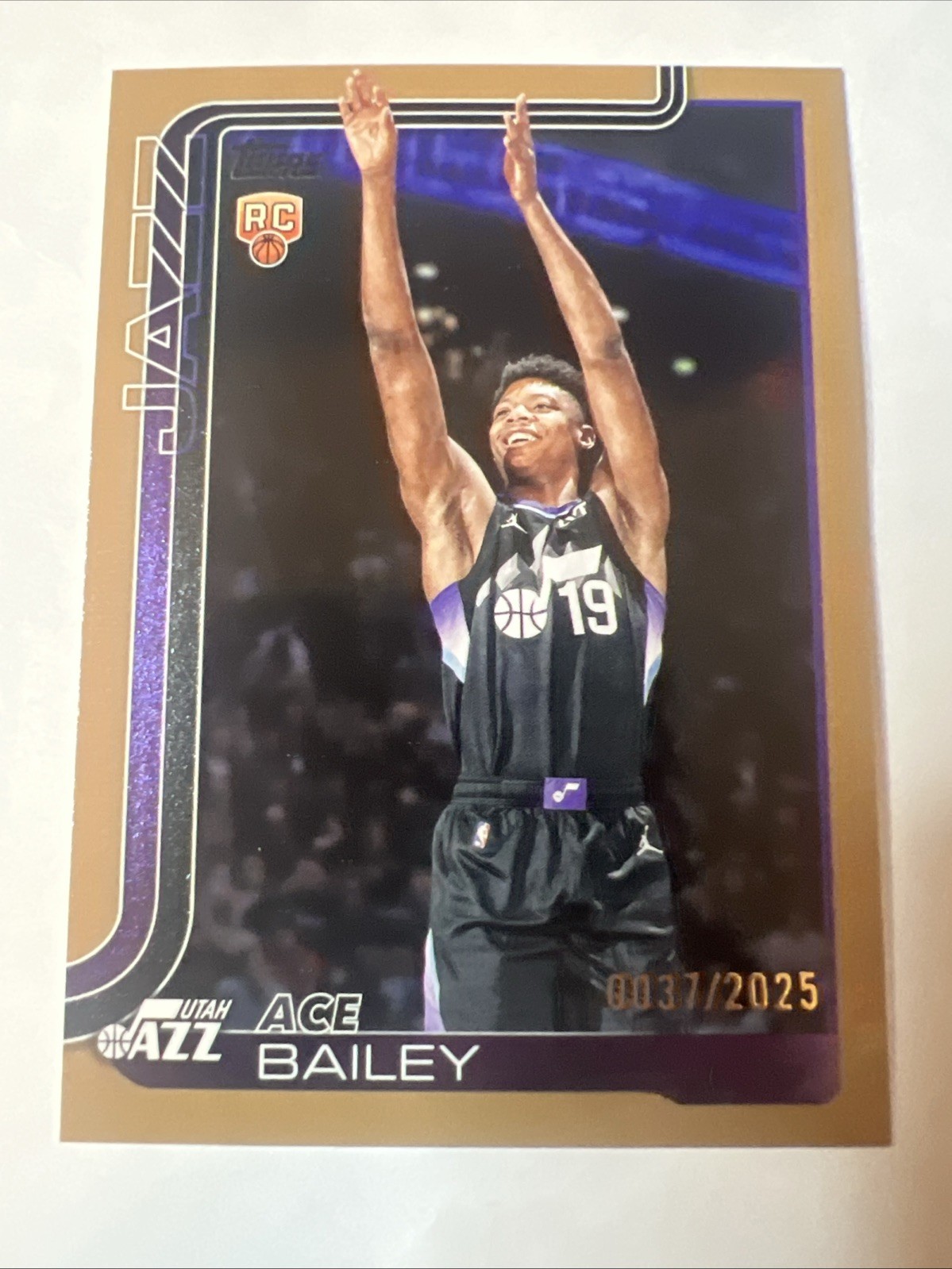 Ace Bailey 2025-26 Topps Gold /2025 #205 RC