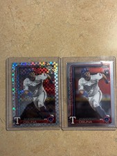 Alejandro Osuna 2025 Topps Chrome X-Fractor & Chrome RC's Rangers