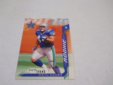 HEATH EVANS ROOKIE CARD SEATTLE SEAHAWKS 2001 LEAF ROOKIES & STARS. rookie card picture