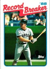 1989 Topps Wade Boggs #2 Record Breaker #2
