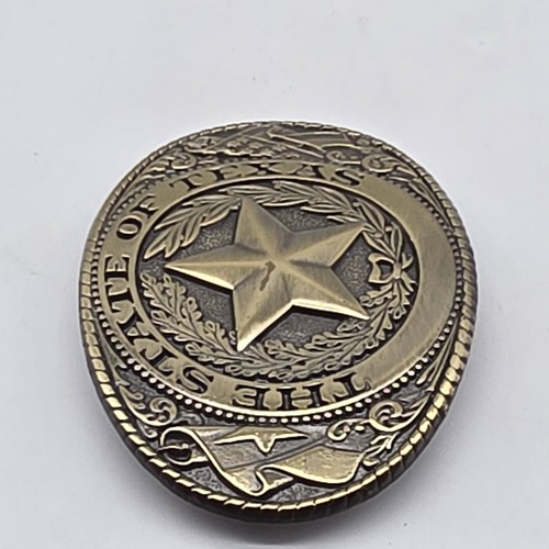 Fibbia per cintura The State of Texas Lone Star made in USA - Foto 5 di 8