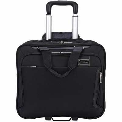 ECO STYLE Tech Exec Carrying Case Roller for 16'' iPad Notebook Black