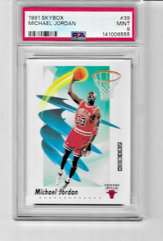 Michael Jordan Basketball Grade 9 1990-91 Season Sports Trading