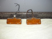1968 Amc Rebel Front Markers With Housing Oem Rare Find