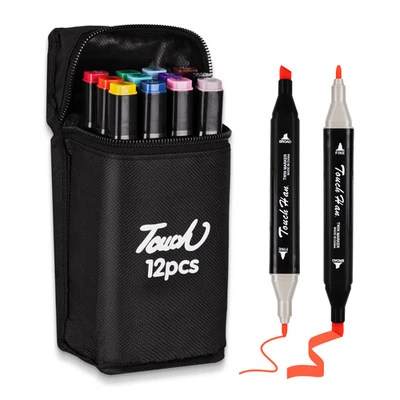 HAUSOWN Alcohol Marker Pens, Dual Tip Art Markers Set of 12/24/36/48/80/168
