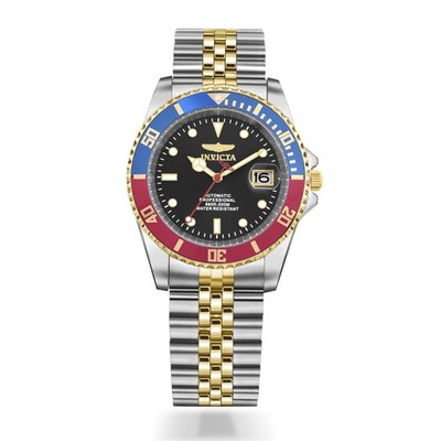 Invicta Pro Diver 29180 automatische Edelstahl-Herrenuhr 42 mm - schwarzes Zifferblatt