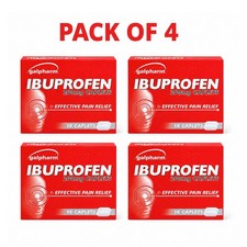 Galpharm Ibuprfen 200mg Tablets, Headache, Pain Relief 16 Caplets - Pack of 4