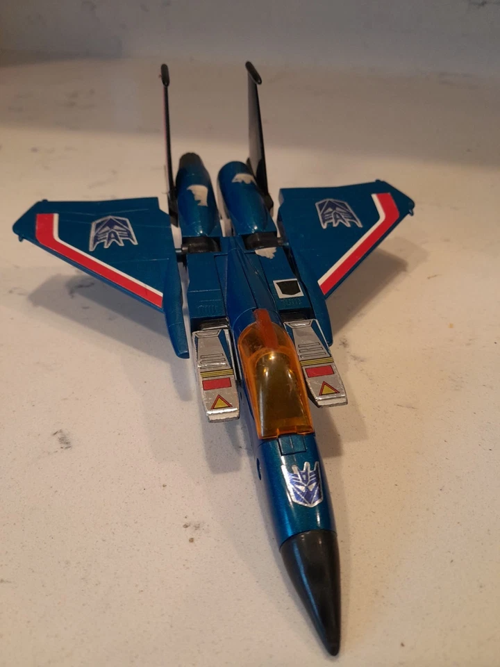 Thundercracker 1985 Vintage Hasbro G1 Transformers F-15 Fighter Action Figure - Image 2 of 4