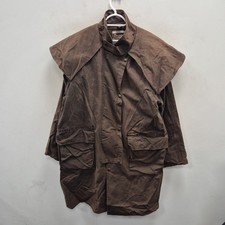 Driza Bone Vintage Wax Waterproof Horse Riding Brown Short Coat Jacket Size XL