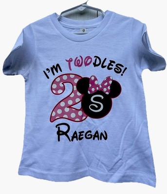 Out Lash Baby T Shirt Size 2T Minnie  Mouse White Short Sleeves Classic