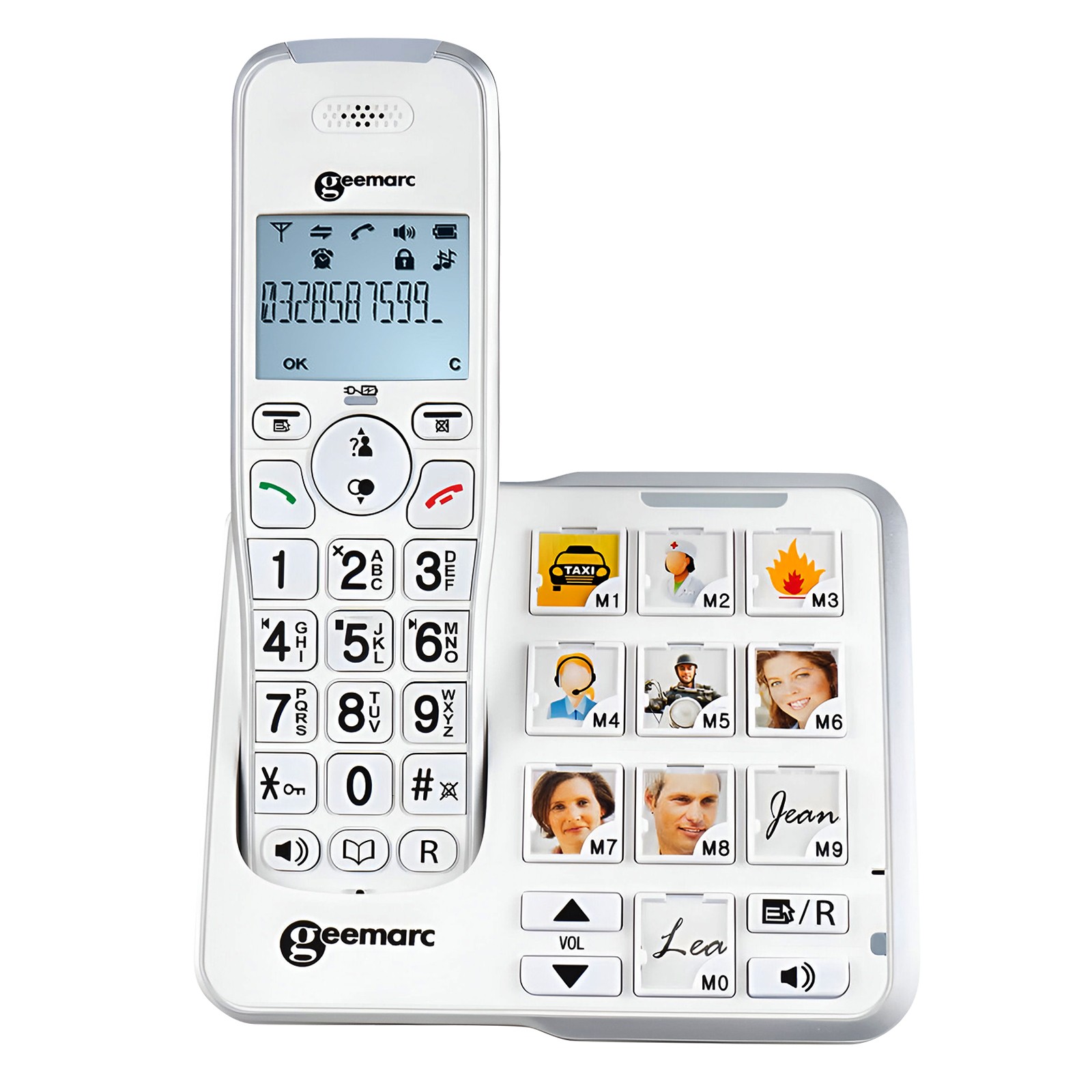 Téléphone Senior Amplifié Geemarc avec Répondeur pour Malentendants