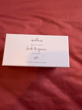 Hallmark  Baby's First Fork  Spoon  NIB  Silver-Plated