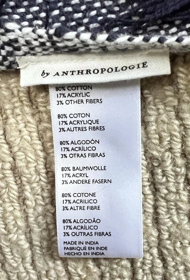 All Roads Design Throw Blanket Anthropologie Bloomfield Fringe Handcrafted-Mint! - Image 3 of 4