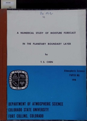 A Numerical Study of Moisture Forecast in the Planetary Boundary Layer. No. 198 