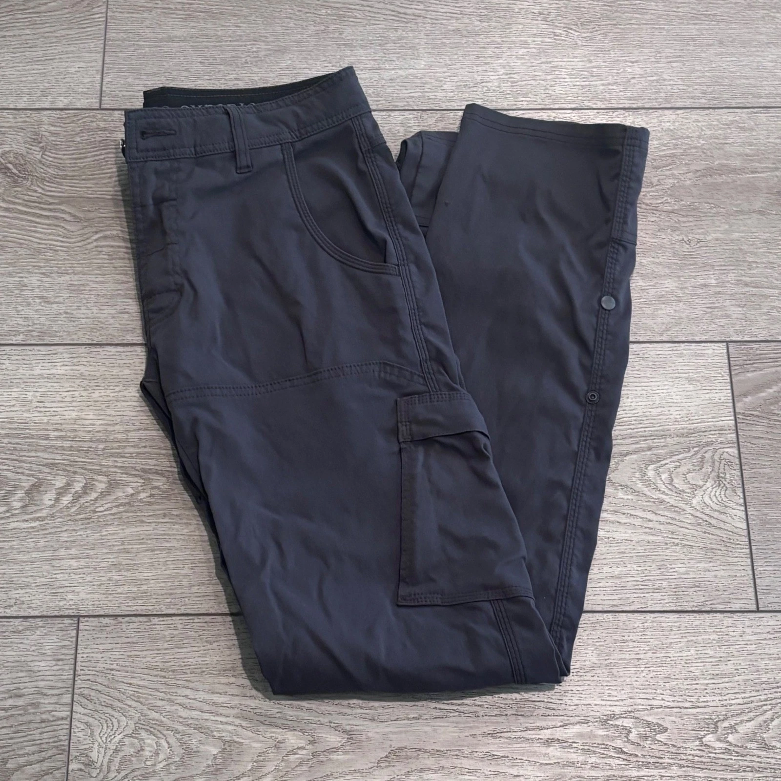 Prana Zion Cargo Pants Mens 30 Gray Stretch Hiking Outdoor Gorpcore Athletic