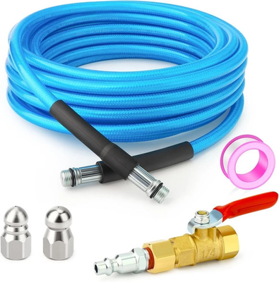 #ad Cyclone Home Dryer Vent Duct Cleaning Kit：23feet Pressure Hose 2 Jetter... $45.99