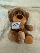 1983 VINTAGE APPLAUSE BOO BOO TEDDY BEAR PLUSH CRYING ARM SLING STUFFED ANIMAL