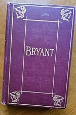 Vintage Poems By William Cullen Bryant Hardcover Book 