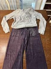 Juicy Couture Velour 2 piece Track Suit.  Y2K Glam.  Retro  Sexy  Glam  Sparkles