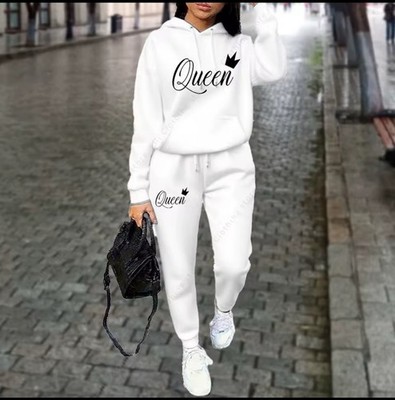 Conjunto de Chandal Grafico Queen para Mujer : Reina del Estilo