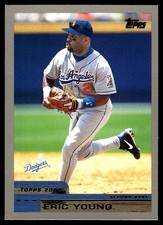 Eric Young 2000 Topps #92 Dodgers MLB READ FREE SHIPPING AutographDen