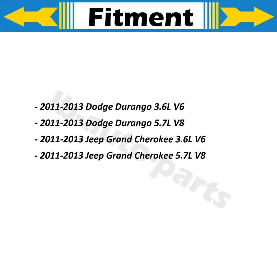 Rear Brake Hose 2x For 2011-2013 Dodge Durango 5.7L 2011-2013 Dodge Durango 3.6L - Image 2 of 4