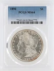 1896 Morgan Silver Dollar PCGS MS64 S$1 Philadelphia Minted No Reserve
