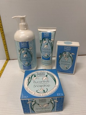 Bucaneve Snowdrop Perfume Spray, Hand Cream, Bath & Shower Cream, Body Butter
