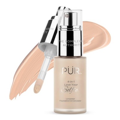 4-in-1 Longwear Foundation & Concealer - Liquid Makeup for Refined Skin Texture