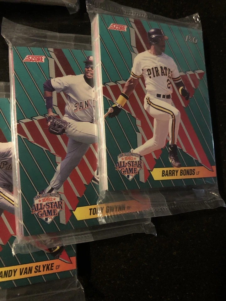 Juegos de 18 cartas sellados de fábrica 8-1992 Score P&G All Star Game (Griffey Jr, Bonds)🔥 Foto 4 de 4