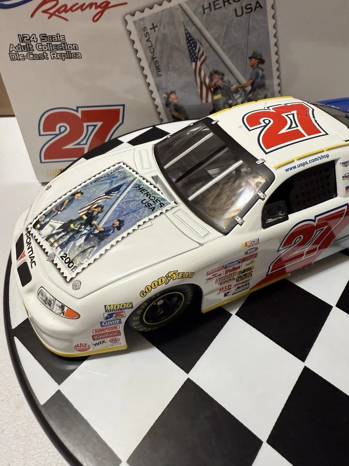 РЕДКАЯ* литая модель Джейми МакМюррея No27 USPS 9/11 Tribute 2002 серия владельцев 1:24 - Изображение 4 из 4