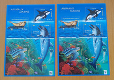 WWF France 2002 - Sea Animals - Blocks, MNH, Mint ** Lot of 2