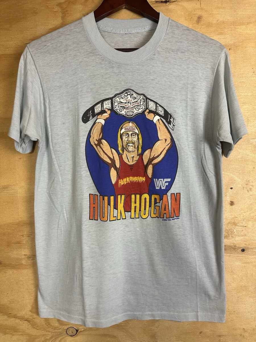 Vtg 80s Hulk Hogan Hulkmania Hulkster Wrestling Champion T-shirt