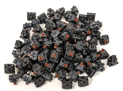 Cherry MX Brown Mechanical Keyboard Switches 3-Pin Plate Mount Tactile 100pcs
