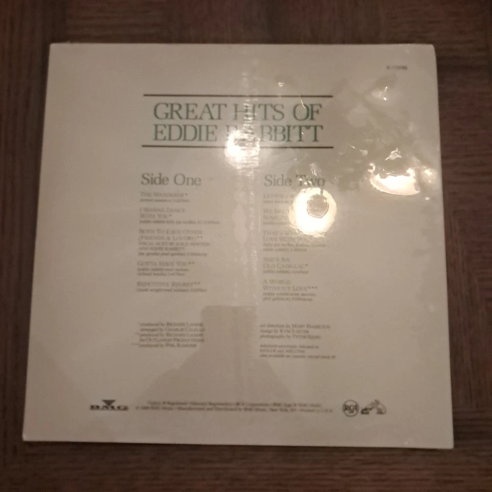 GreatHits of Eddie Rabbitt LP RCA R 173786 Vinyl Record Club Edition Sealed!!!! - Image 2 of 2