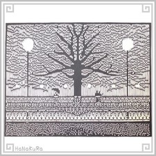 Kirigami Paper-Cut Art L113 Wooden Craft, 24 31 cm