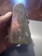 278g High Flash Purple Labradorite Stone Free Form Crystal Specimen