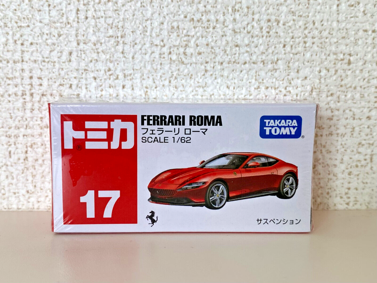 Takara Tomy Tomica Diecast Car 1 62 Ferrari Roma #17 for